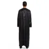 Gränsöverskridande leverans Mellanöstern Omani Robe Mens Polyester Round Neck Arabic Robe Men Muslim Cloting Islamiska kläder 240329