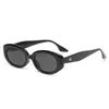 Sunglasses Trend Women Men Oval Rice Nail Design Retro Casual Fashion Travel Sun Glasses For Female UV400