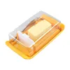 Assiettes Plateau d'épandage de maison avec couvercle réfrigérateur pour fourchette facile Scoop Butter Dish Countertop Storage Party Keep Fresh Plastic Cutter