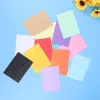 Zarflar 100 PCS Düz Renkli Zarflar Fotoğraf Mektubu Mini Kırtasiye Hediye Kartı Şeker Renkleri Boş