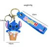 Fashion Cartoon Movie personnage Keychain Rubber and Key Ring pour sac à dos