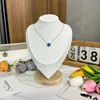 Jewelry Moissanite Diamond Necklace Designer Classic Clover Necklace Charm Rose Gold Sier Plated Pendant for Women Engagement Free Shipping Provide Gift Boxes