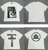 Mannen t shirts katoen losse casual T -stukken letter afdrukken korte mouwen hiphop streetwear kleding T -shirt