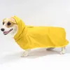 Abbigliamento per cani Pet Cappuccio con cappuccio giallo con cappuccio di abiti morbidi per esterni morbidi per cagnolini di cagnolini di cagnolini di grandi dimensioni