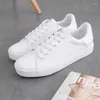 Fitness Shoes Super Soff Winter Sleakers White Women Lace-Up Flats Mulher Moda Curia Vulcanizar Casual