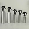 Storage Bottles 30-500ml Aluminum Spray Bottle Empty Pump Sprayer Fine Mist Watering Can Refilable Botle Water Sprinkler Hairdressing Tool