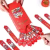 Confezione regalo misteriosa box fortunato busta rossa 12 divertenti conigli money primavera festival