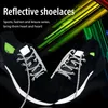 Shoelaces réfléchissantes BOOT et baskets Chaussure ronde Réfléchie Lace Sécurité Chaussures fluorescentes Accessoires 240326