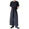 Men's Pants PFNW High-grade Double-layer Design Skirt Personalized Belt Adjustment Fashion Loose Darkwear Wide Leg 12Z4318