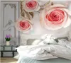 Обои Wellyu Custom Wallpaper 3D Modern Минималистская розовая рисунок