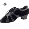 Scarpe da ballo uomini sneakers femminile latino adulto due suole insegnanti pratiche nazionale standard importato in pelle morbida bd 430 tallone 40 cm