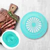 Disposable Dinnerware 10 Pcs Wicker Grill Plate Travel Plastic Plates BBQ Paper Holder Party Supplies Reusable