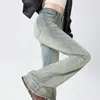 Jeans bagliori bagliori donna in alto in vita in vita comodo per le donne pantaloni elastico stile streetwear in stile pantalone pantalone pantaloni
