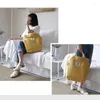 Bolsas de armazenamento Mulheres Saco de velocidades de veludo ombro Casual Canvas Bolsas de livros sólidos para meninas para meninas universitárias