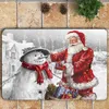 Toalettstol täcker 3 st/set julomslag Santa Claus Ornaments Dekorationer för hem Happy Year -gåvor