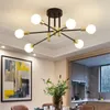 Kroonluchters eenvoudige moderne Noordse E27 LED kroonluchter lichten voor woonkamer slaapkamer dineren huis indoor verlichting decoratie plafondlamp