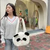 Sacchetti scolastici peluche con zaino per panda regolabile in stile coreano per studenti in stile spalla imbottita cartone animato messicaage all'aperto