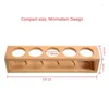 Storage Bottles 2Pcs Natural Bamboo 1 Tier Tabletop Display Stand Multifunctional Bottle Rack Fits 15Ml 10Ml 5Ml