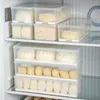 Förvaringsflaskor crisper fruktbehållare kylskåp håller färsk mathållare kylskåp kylskåp bröd arrangörer