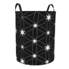 Sacs à linge Fleur de la vie Basket étoile Basket pliable Mandala Clothes Hamper for Nursery Kids Toys Rangement Sac de rangement