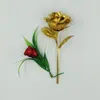 Fleurs décoratives 24k Savon rose plaqué Fleur Boîte de chocolat Cover Valentine Valentin Couvre-Verre