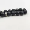 Strand Tasbih Black Agate Onxy Prayer Beads Bracelets Gifte Eid Misbaha Arabic Pendant Turkish Fashion Accessoriesイスラム教徒の宝石