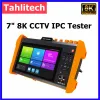 Display 8K H.265 Multifunctionele Wanglu CCTV Tester 7 "Monitorsfp Optische module AHD CVI TVI SDI Color Bar Generator All in één IPC -tester