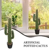 Décor décoratif décor artificiel cactus statue simulation fausses grandes figurines plantes plastique faux décoration jardin ornement en pot