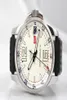 Zupełnie nowa sprzedaż Miglia XL White Dial Men Men Automatyczne maszyny zegarek ze stali nierdzewnej męskie na nadgarstku gumowe band2045991