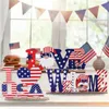 Party Decoration LOVE I U USA Letter Ornament Table 4th Of July Welcome Independence Day Handmade Wooden