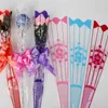 Enveloppe cadeau 100pcs / ensemble Printing Flower Plastic Sac Transparent Opp Poly for Rose Birthday Wedding Packaging