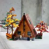 Kitchens Play Food 2082 PCS Type A Frame Cottage Compatible 21338 Architecture Four Seasons Forest DIY Tree House Kids Toys Birthday Christmas Gift 2445