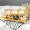 Take Out Containers 10 Pcs Plastic Cake Cupcake Box Portable Pastry Clear With Handle Dessert