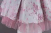 甘いシルバーシャンパンローズピンクのジュエルガールズバースデー/パーティードレスガールズページェントドレスフラワーガールドレス女の子毎日のスカートキッズウェアSZ 2-10 D405200