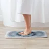 Teppiche Digitalblau Mandala Evil Eye Bath Matte Teppich Haus Fußmat Küchen Teppich Dekor