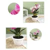 Fiori decorativi pianta in vaso artificiale VIBRANTE VIBRANTE FINOFFIA ORCHID BONSAI Simulazione realistica Fiore per la casa all'aperto