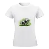 Polos femminile Panda Ant T-shirt Summer Tops Graphics Female Abbigliamento Edizione T magliette per donne