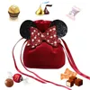 Gift Wrap Cute Velvet Bags Chocolate Candy Cookie Packaging Bag Pouches Packing Valentines Day Wedding Party Favors