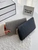 2020 Fashion Women Weave Wallet Wrist Handle Telefonfodral Lång sektion Money Pocket Pouch Handbag Women039S Purse Card Holders16285569