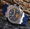 Strap de borracha Luxury Mens Designer Sport Watches Sapphire Multi Função