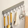Hooks Wall Monted Rack Punch gratis keukengerei opslag rij haakhouder badkamer gewaad handdoek jas hangers multifunctioneel