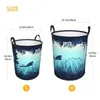 Laundry Bags Deep Sea Caveran Diver Basket Collapsible Dive Explore Clothes Hamper For Nursery Kids Toys Storage Bin