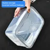 Storage Bottles Freezer Box Durable Food Bins Set With Drain Basket Design 3pcs 850ml1750ml3300ml Containers For Home