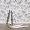 Wallpapers Grey Forest Peel And Stick Wallpaper Waterproof Self-adhesive PVC Trees Wall Decor Sticker Retro Removable Cabinet