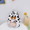 Sac à dos sac à dos pour enfants personnalisé sac coréen édition vache de vache maternelle fille dessin animé voyage