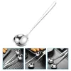 Cucchiai in acciaio inossidabile cucchiaio cucina utensili giapponesi mestoli di cucina zuppa servina grande metallo