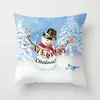 Décoration de l'oreiller Étui de Noël plusieurs pièces Collocation gratuite Snowman Snowman Peach Velvet Sofa Couverture de maison DÉCORATIVE