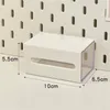Storage Boxes 1-5PCS Plastic Non Perforated Rack Household Wall-Mounted Box Toilet Dormitory Makeup Cotton Hair Circle Powder