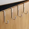 304 rostfritt stål dörr bakkrok S-formad köksskåp skåp badrum hatt handduk hängande hängande liten krok