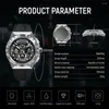 Avogadas de pulso Tsar Bomba Luxury Watch for Men Quartz Big Wristwatch Top Relógio Relógio Relógio Cronografia Sapphire Selógios masculinos à prova d'água